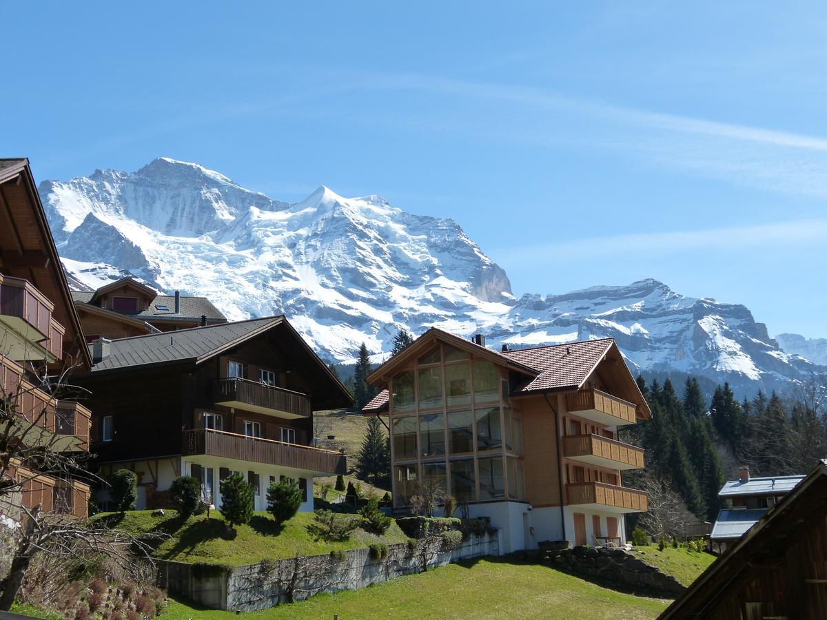 Chalet Am Acher 3 Apartment Wengen Exterior photo